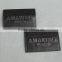 Custom Branded Logo Black Denim Jeans Leather Patch with Metal