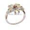 Latest silver ring design silver gemstone ring for women