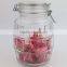 Big Capacity Glass Storage Jar With Glass Lid, Glass Hermetic Clip Jar, Glass Cookie Jar