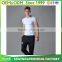 New fashion men's 100% polyester short sleeve slim fit dry fit elastic sport t shirt