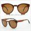 Rewood Wooden Aluminum Round Frame Sunglass Wholesale Hhigh Quality Cat 3 uv400 Sunglasses