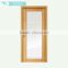 Unfinished interior oak veneered composite wooden glass door