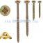 3.0*40mm countersunk head yellow zinc plated chipboard screw/wood screw