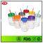 BPA Free Transparent Single Wall 18 oz Plastic Jar With Straw