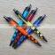 2016 New Products on China Market Black Color Grip and Clip Multi Color Plastic Pen