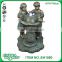 22" iron faucet fronze girl fountain