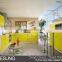 Homesung lacquer colorful melamine kitchen cabinet