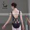 2016 latest women slim solid lace ballet tank leotard with high back