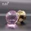 luxury shining door locks handle zinc ping crystal door handles