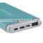 Slim power bank promotion gift with type c and QC 2.0 function