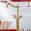 hot selling golden bathroom brass faucet, Brass Face Basin Faucet Golden Taps