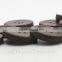 High Quality Round 4 Holes Light Brown Real Leather Button with for Woman's Garments Coat Sweater