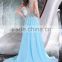 Formal Evening Gowns Dresses Sexy V-neck Pleated Applique Beaded Sequin Luxury Evening Party Dresses 2016 Custom Made ML156