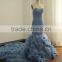 Mermaid Real Made Pictures Floor Length Custom Made Long Formal Bridal Robe De Mariee BW321 ruffled bottom wedding gowns