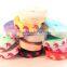 5/8" Fold Over Elastic Gold Unicorn on Carnation Pink Pattern Metallic Printed elastic band for underwear trousers