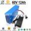 electric bike electric bicycle electric golf trolley lithium battery 60v 12ah with BMS and Charger