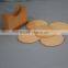 Factory price wholesale natural round wooden drink coaster coffee cup mat