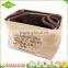 Wholesale China customized household decorative jute storage basket bag for toy sundries