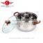 heat insulation handle stainless steel soup pot set/cooking pot/camping pot