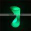 Contemporary Counter Height LED Lighting Plastic Bar Stool with 16 Colours Change