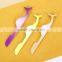Gradient ramp rubber plastic material multifunctional eyelash tweezer for beauty salon