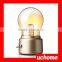 UCHOME British Retro LED Bulb Light Lamp Metallic + Glass Usb Lamp Atmosphere Rechargeable Energy Saving Night Lamp Indoor Light