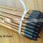 Black Tapered Bullet Arrow Points Crimped On Bamboo Shafts For Bow