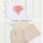 2017 high quantity baby spring/summer outfits lace petti set
