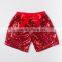 2016 red sequin Children Kids Knitted Cotton Shorts with bow
