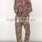 sexy leopard adult jumpsuit pajama hood with ear
