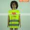 CE approved colorized high visibility cute OEM service reflective child safety vest