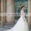 ED Bridal Cap Sleeve Beaded Lace Appliqued A-line Patterns Long Wedding Dress 2017