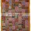 Indian Embroidered Sari Patchwork Wall Hanging Tapestry