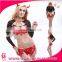 New one set sexy devil girl costume halloween black with lace bra