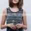 New Fabric Design Sleeveless Backless Exotic Puffy Midi Dresses Prom 2015 NT6739