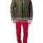 Army Green Men Padded Quilted Jacket