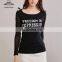 2017 Autumn Latest Style Women Slim Fit Long Sleeve Cotton New Design Printing T-Shirt