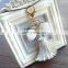 Korea Creative Diamond Flowers Fringed Keychain Car Hanging Bag