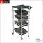 salon furniture beauty ABS plastic salon trolleys