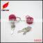 Factory supply red metal padlock for notebook