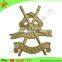 Die Struck / Stamped Brass Gold Plating Lapel Pins With Wholesale Price
