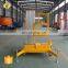 7LSJLI Shandong SevenLift telescopic elevator manual towable aerial hydraulic lifter for man