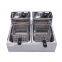 Electric Countertop Twin Tank 2*6L Fryer, Commercial Deep Fryer For Sale   WT/8613824555378