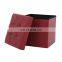 RTS modern home furniture luxury living room pvc leather furniture set foldable storage ottoman