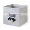 Hot selling collapsible cube linen cloth rectangle folding storage box stackable felt storage boxes