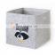 Wholesale custom household home cloth storage boxes linen foldable storage box bin cubes