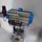 Pneumatic stainless steel ball valve Q641F-16P  Stainless steel ball valve