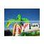 Fun In The Jungle Inflatable Jump Bouncer Moonwalk Inflatables Kids Jumping Bouncer For Sale