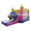 PVC Material Commercial-Inflatable Bouncy Jumper Bouncer Combo Pink Bounce House  For Children