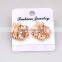 Stud Earrings High quality fashion Jewelry with best price decorated with flower with cz stone arete Pendientes para dama Mujer